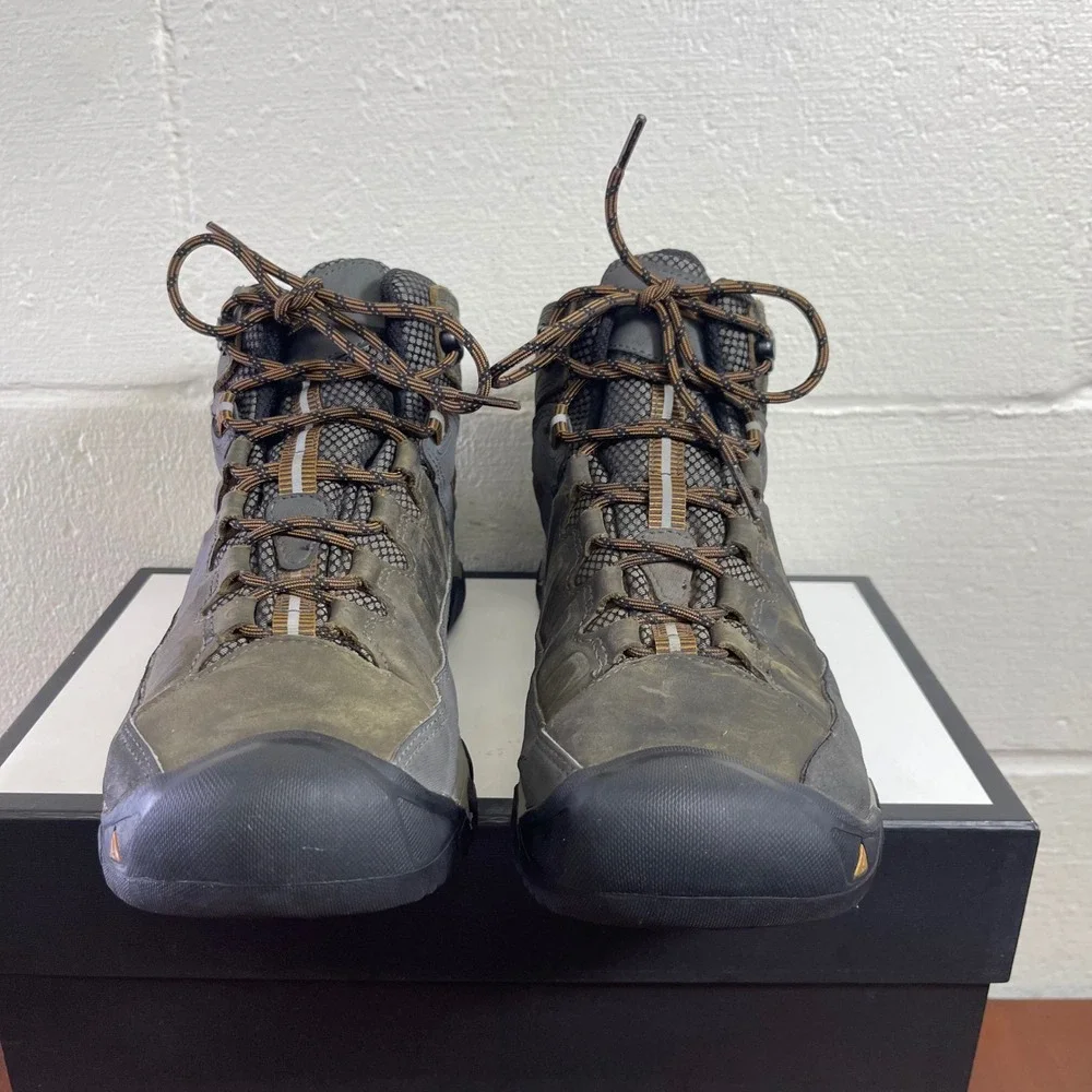 Keen Targhee III Waterproof Mid 1018596 Brown Leather Hiking Boots Men's 10 US
